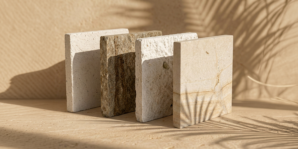 Bare collection · cream and white sukabumi natural stone